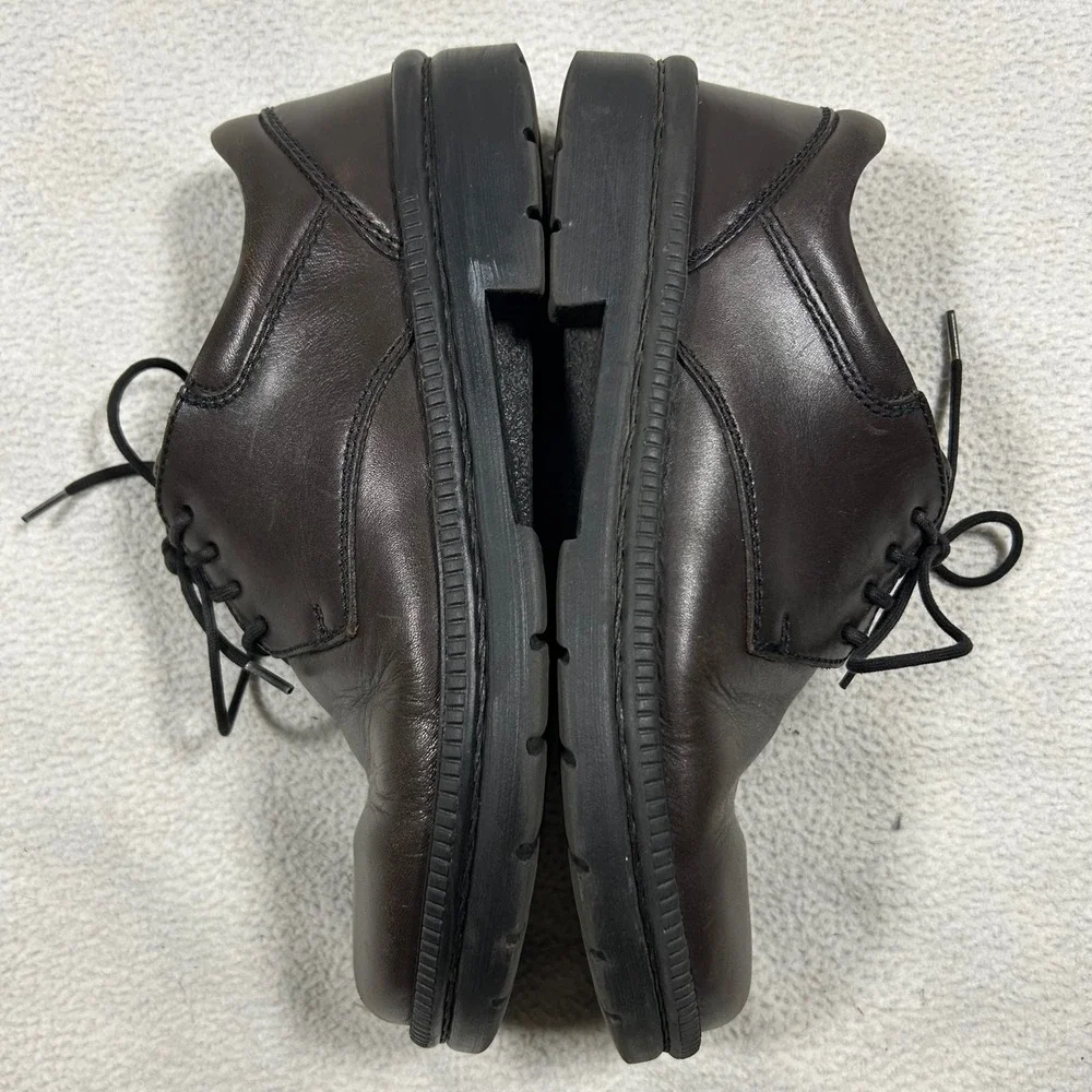 Birkenstock Footprints Oxford Shoes Mens 40 Dark Brown Leather Lace Up Derby